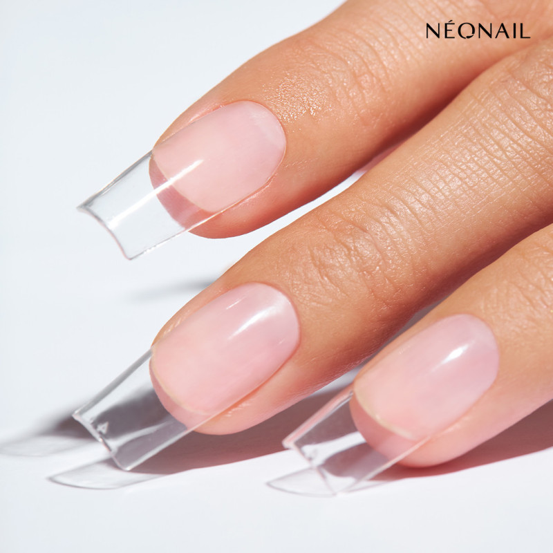 Tips Elastici per Allungamento Unghie Invisible Flexi Tips 02 Clear Square